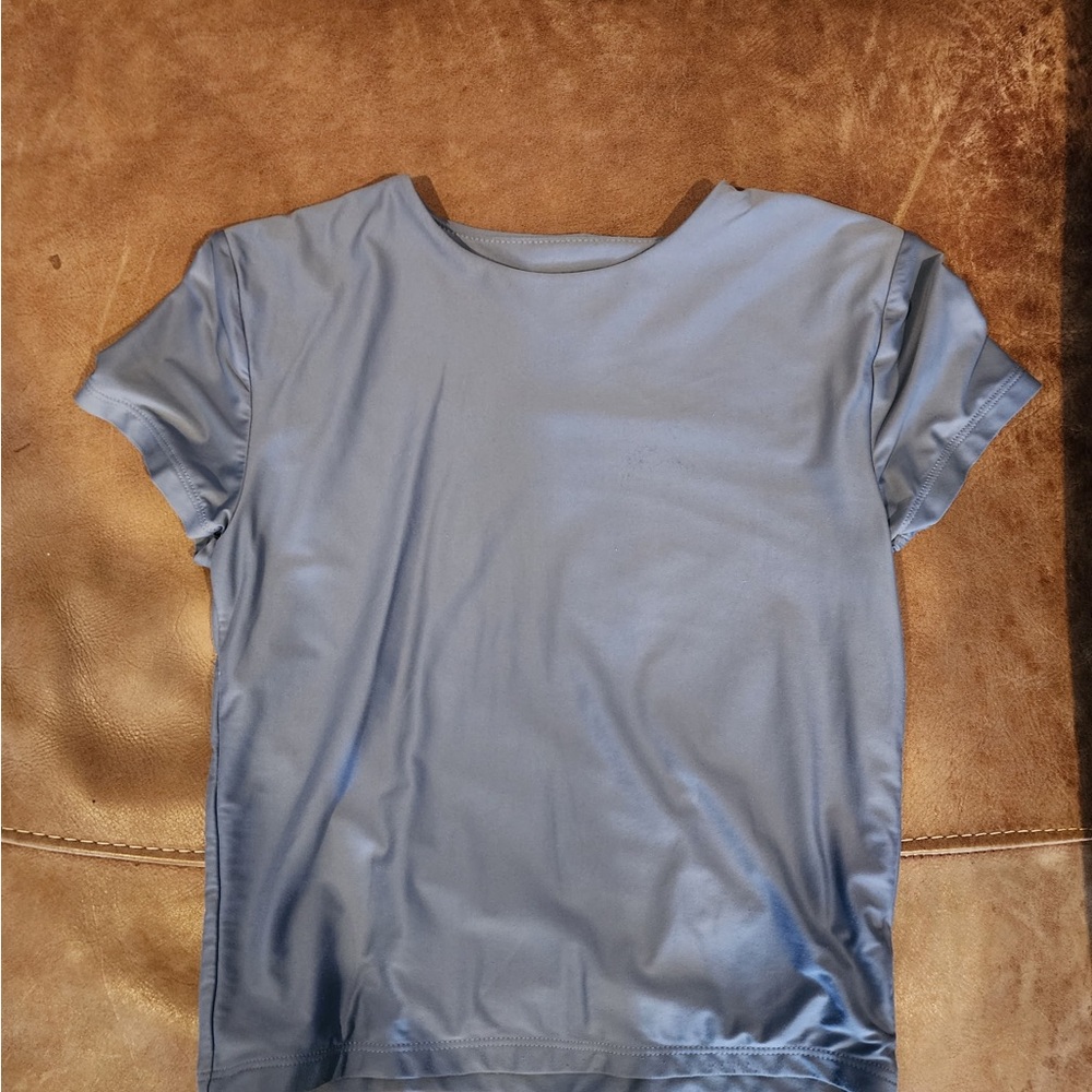 Silky Blue Top
